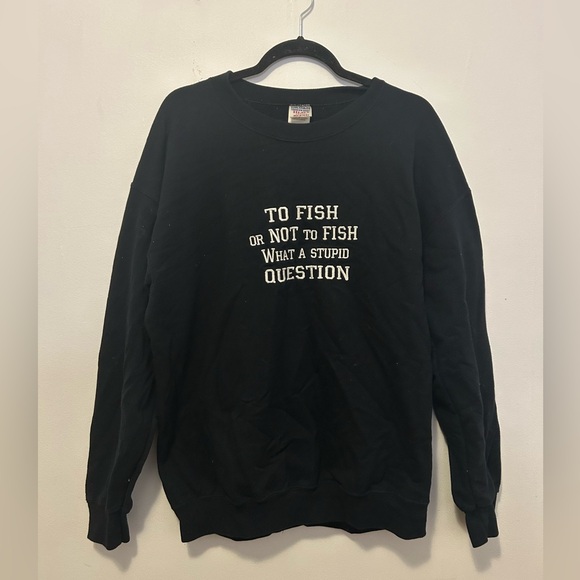 Other - vintage fishing crewneck sweater